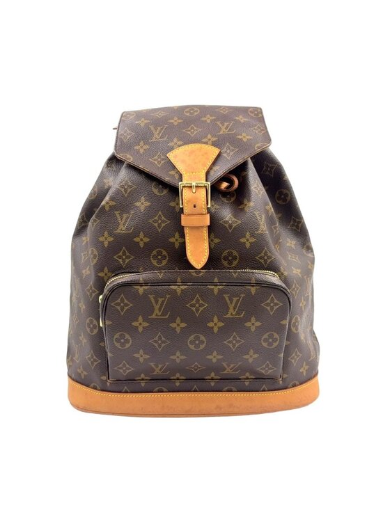 Louis Vuitton Montsouris GM Monogram Leather Brown Light Backpack Gold main image 8